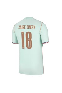 Ranska Warren Zaire-Emery #18 Jalkapallovaatteet Vieraspaita MM-kisat 2026 Lyhythihainen